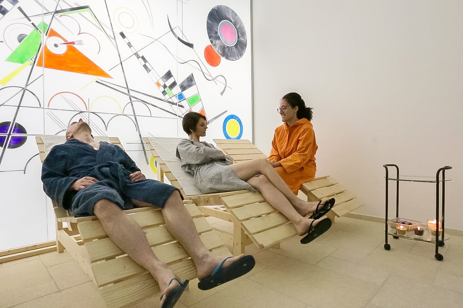 area relax con sedute reclinate