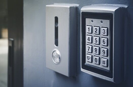 A Close up of a Keypad on a Door — Electronic Security in Tweed, NSW