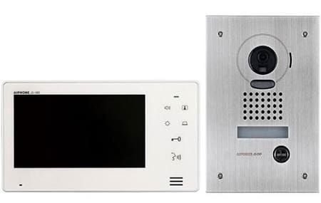 A Video Doorbell with a Monitor and a Camera on a White Background — Electronic Security in Tweed, NSW