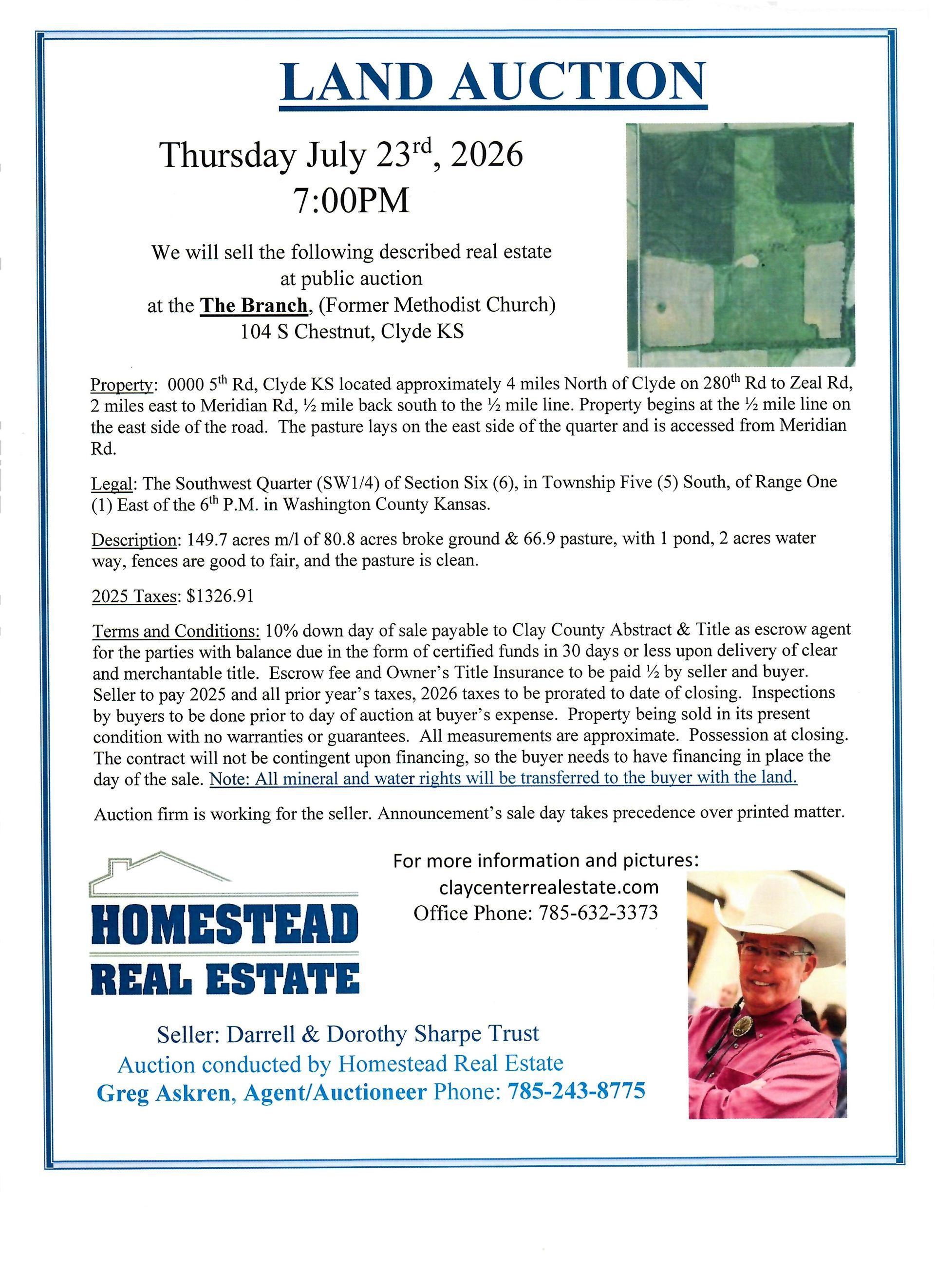 Live Auction sales for Darrell & Dorothy Sharpe by 5A Auction.