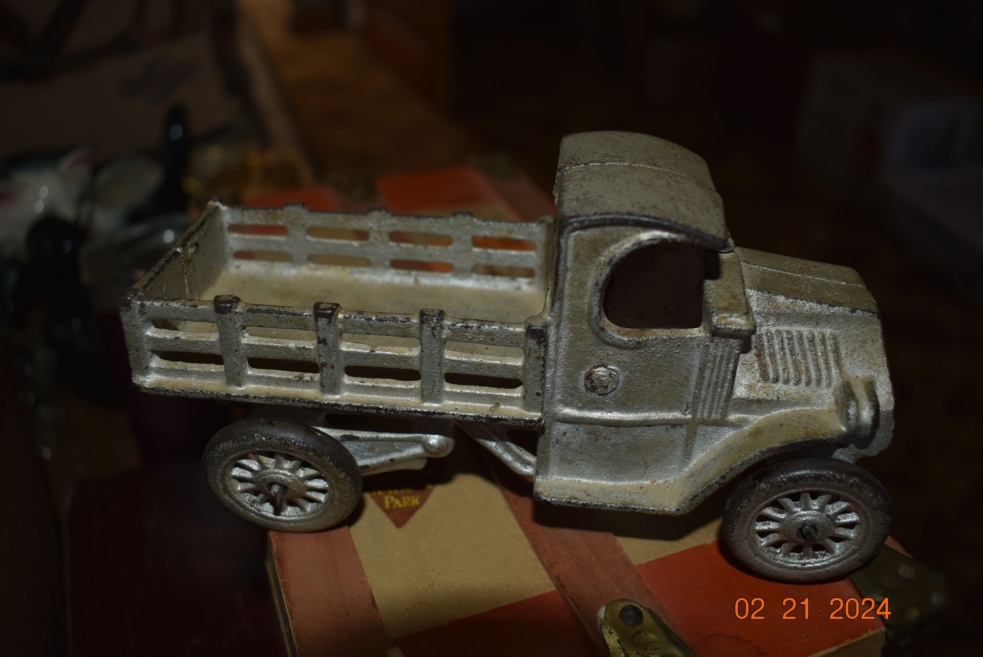 Antique toy truck.