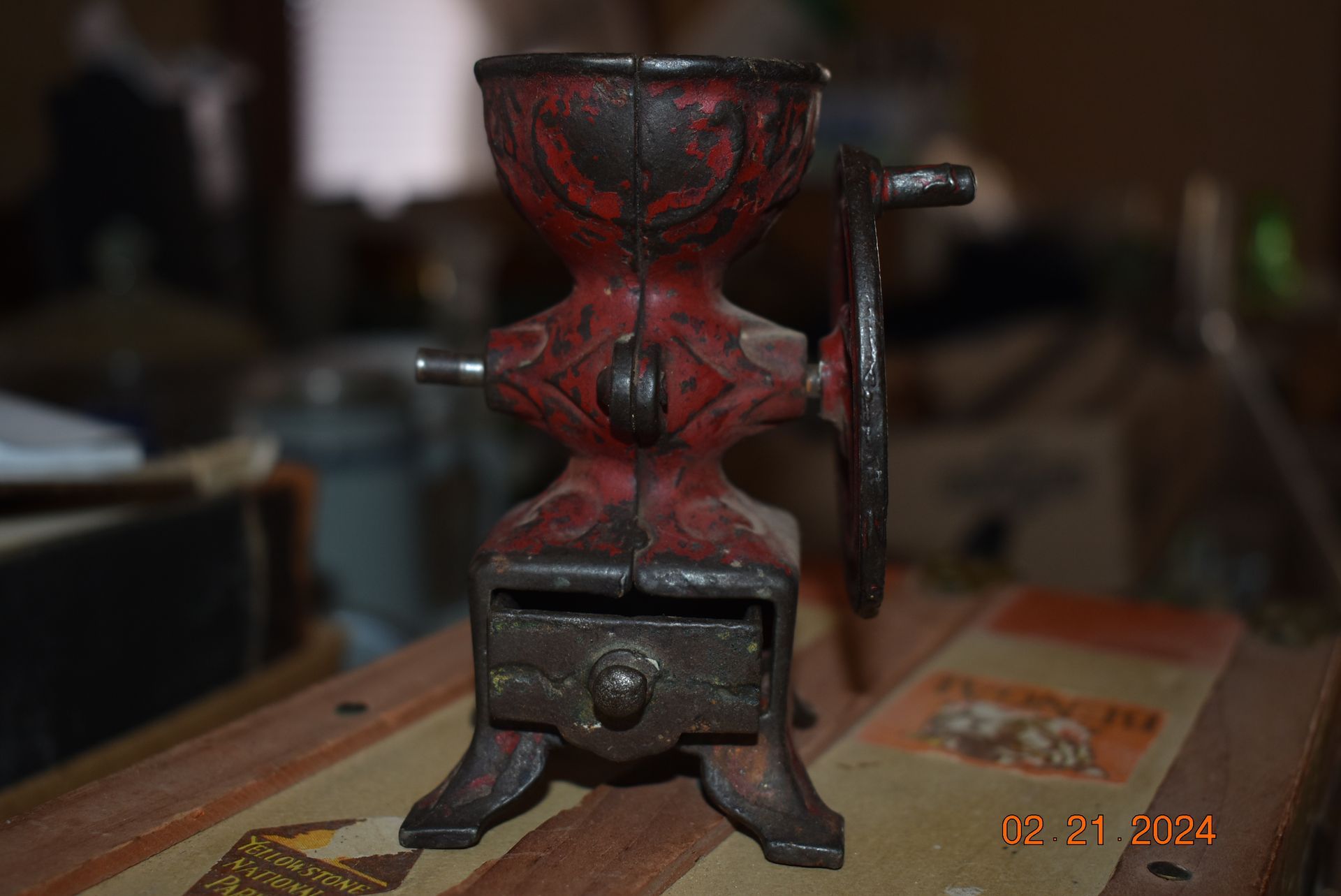 Antique food grinder
