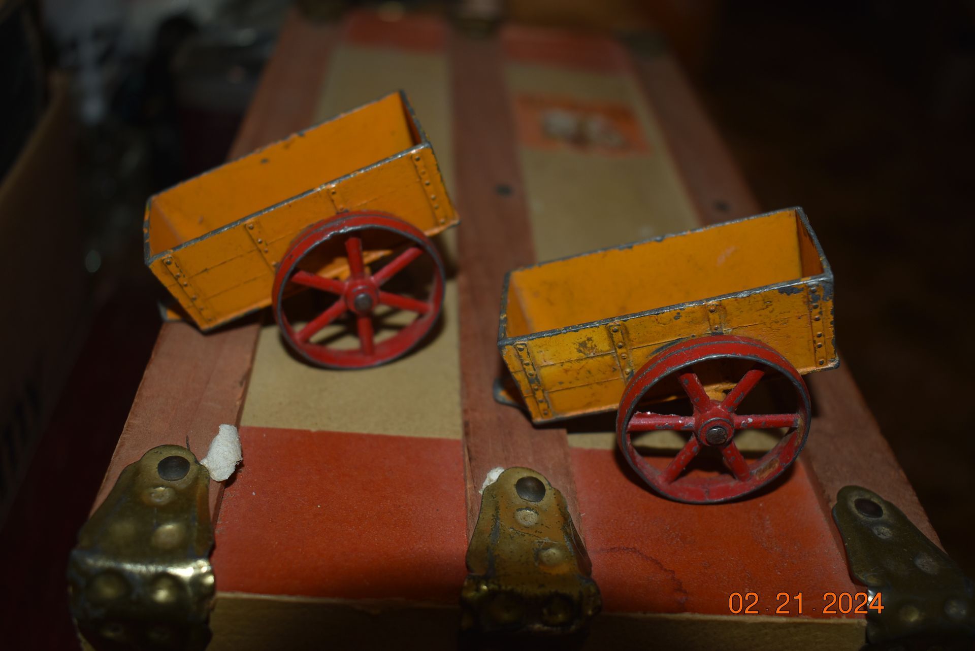 Antique toy wagons