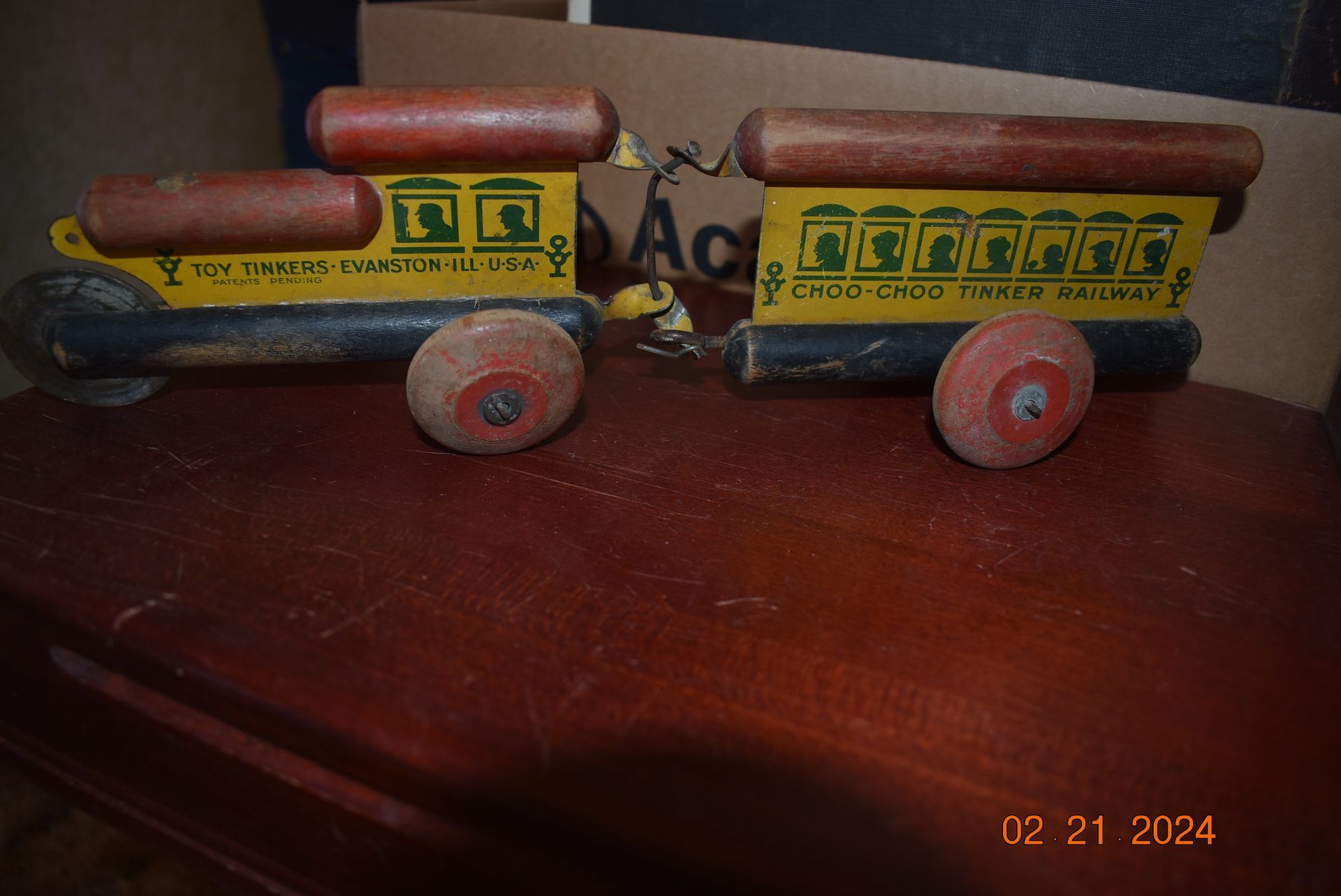 Antique toy train
