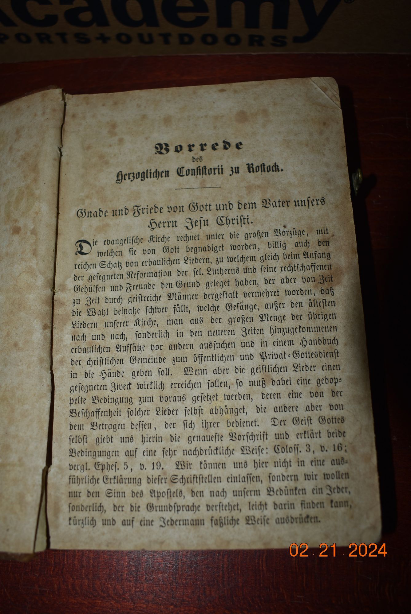 Bechmann family signature back in 1874.