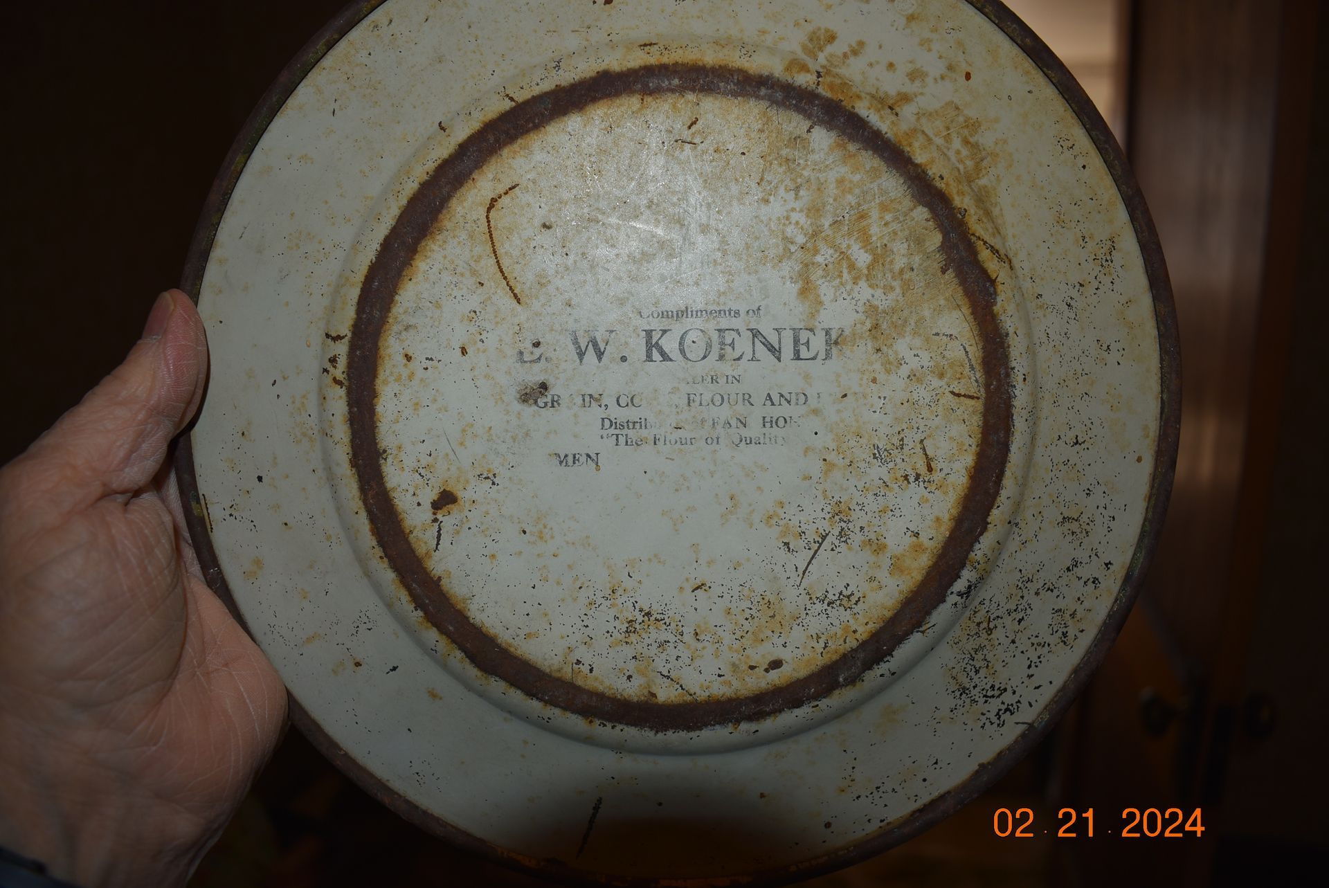 Antique E. W. Koener plate.