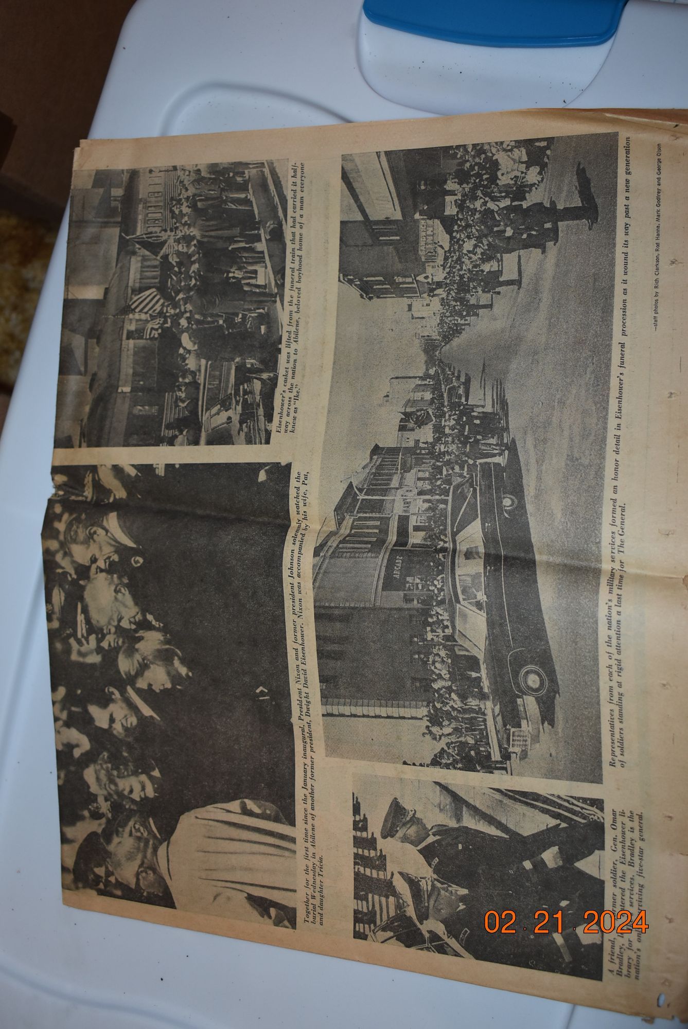 Antique news paper articles.