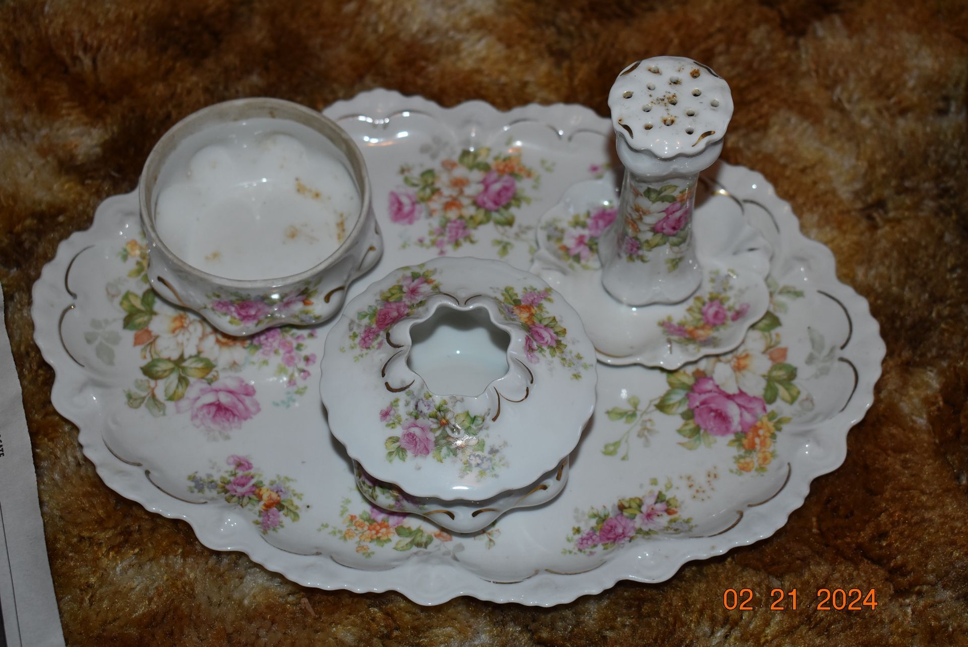 Antique glass plates