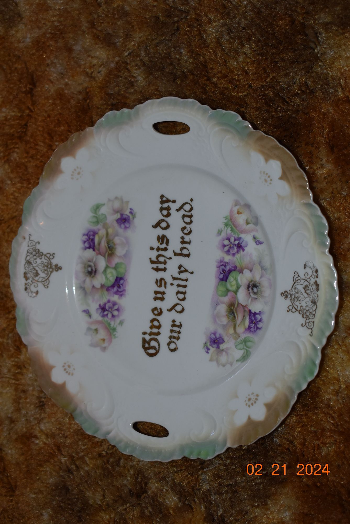 Antique glass plates