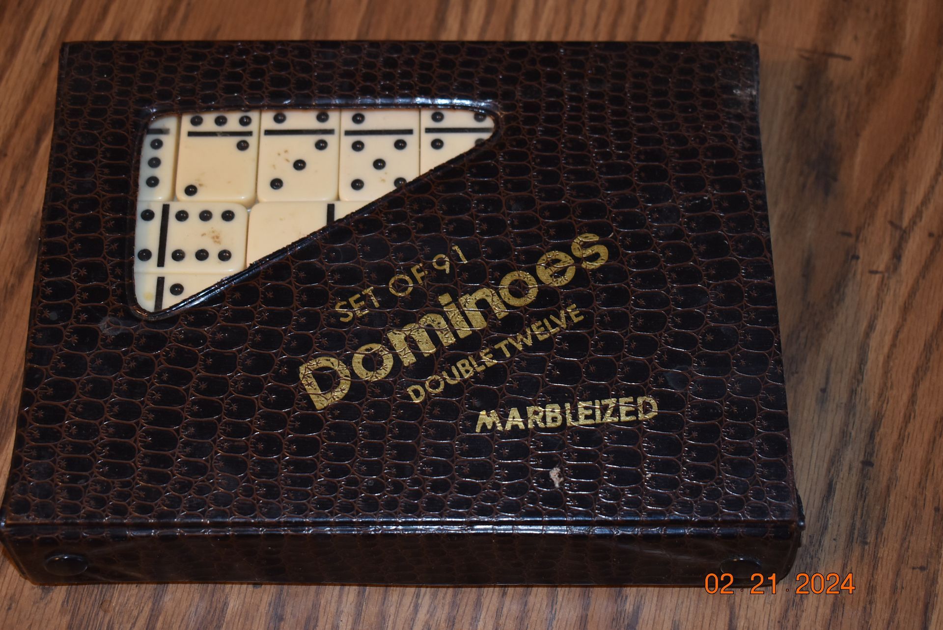 Antique dominoes game
