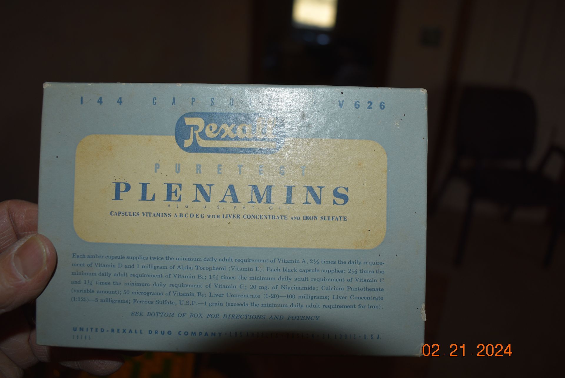 Old Rexall Plenamins