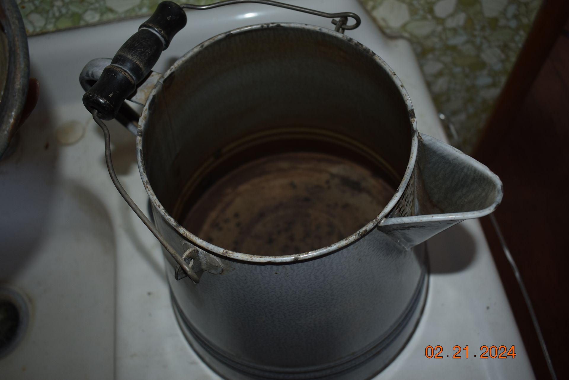 Antique kettle pot