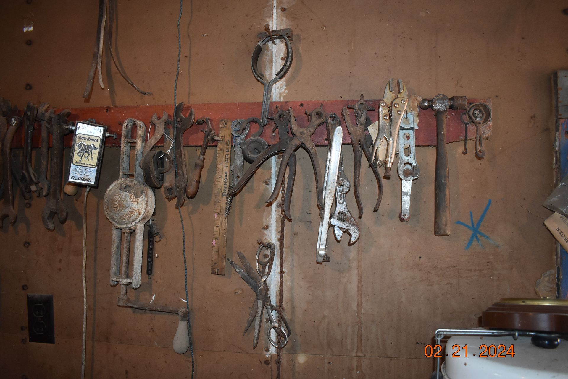 Tools hanging for sale