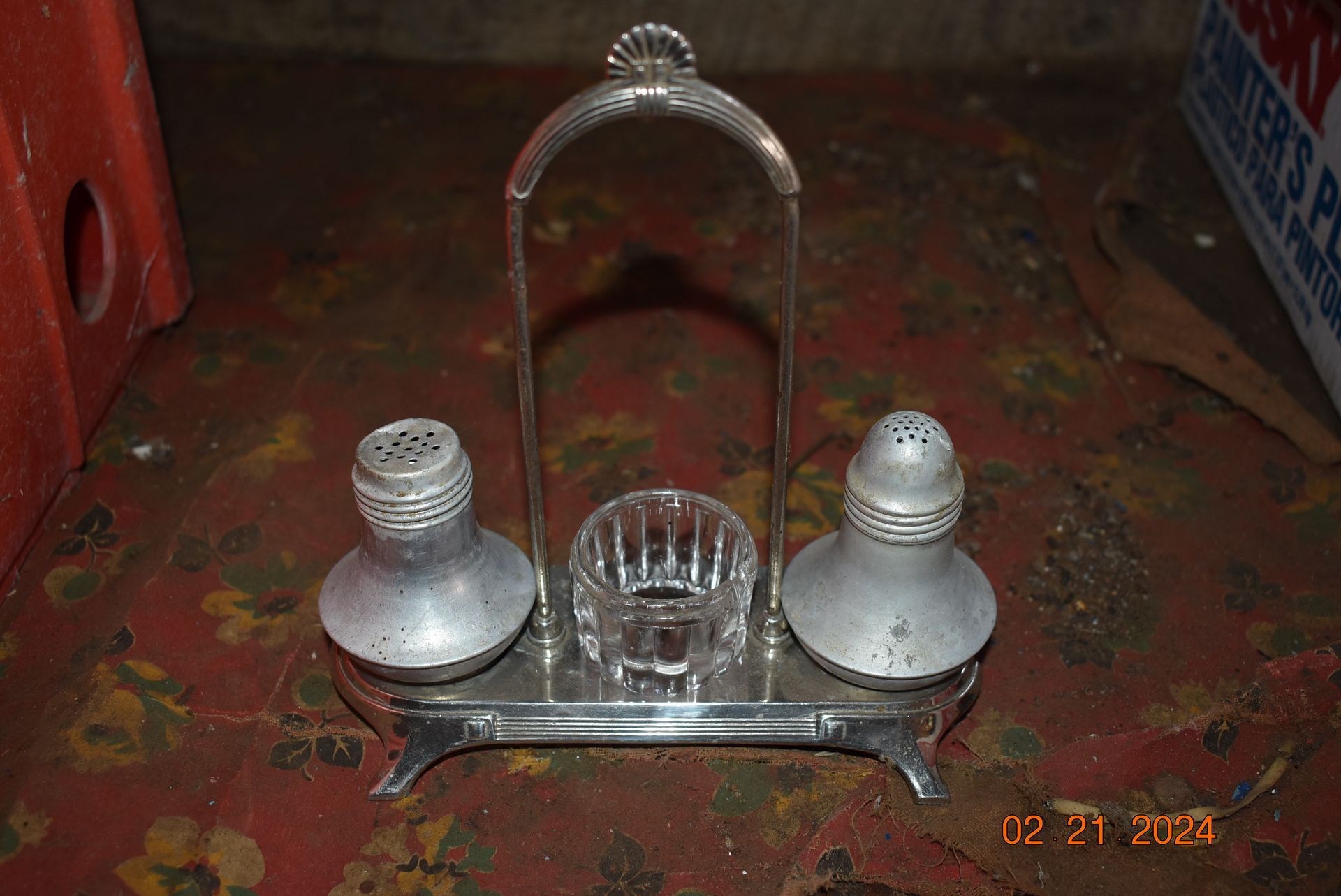 Antique salt and pepper shakers
