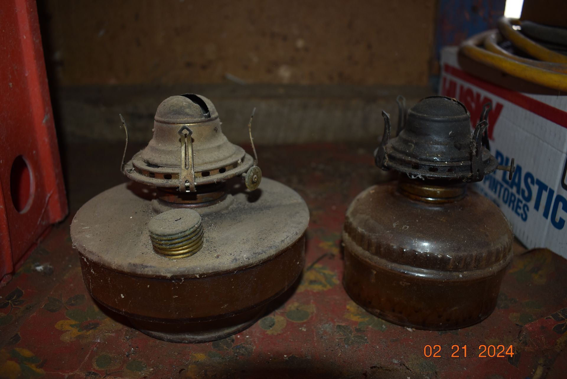 Antique oil lanterns