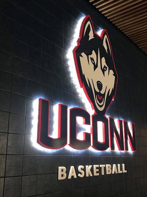 UCONN led sign