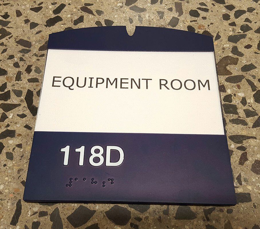 equipment ada sign