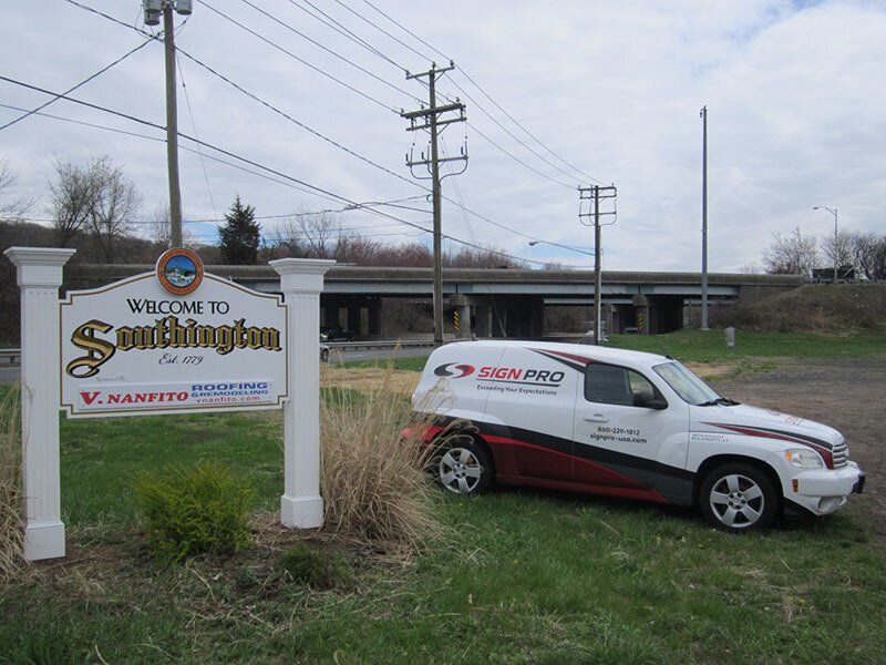 town of southington sign