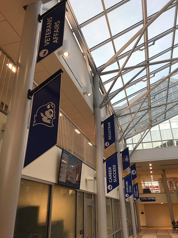 CCSU campus banners