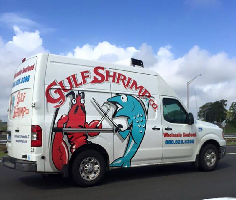 Gulf Shrimp Car Wrap