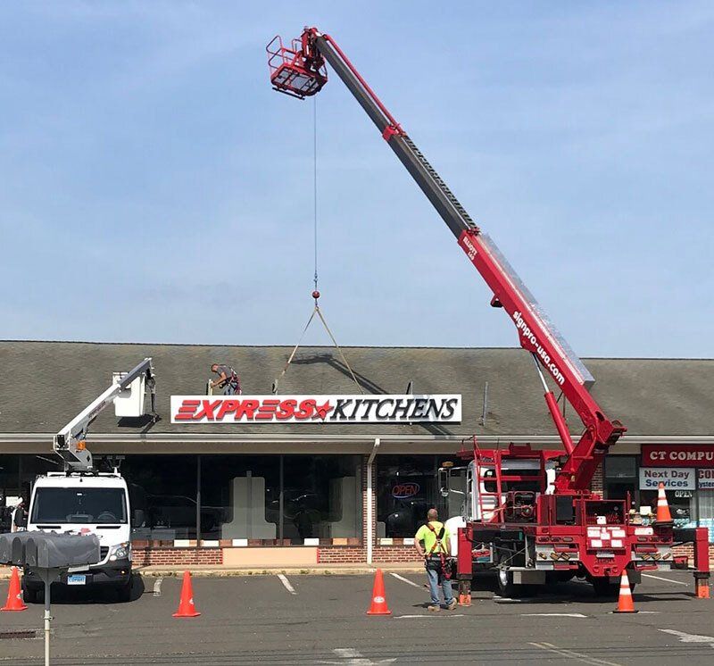 commercial construction signage