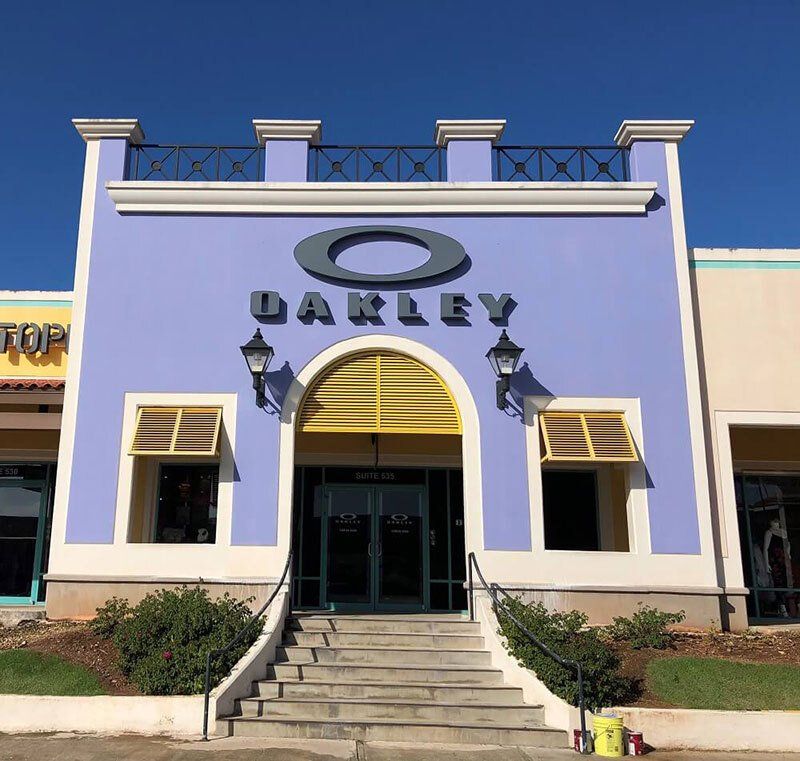 oakley building sign