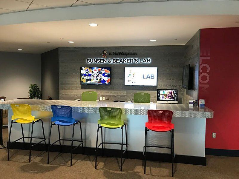 espn cafe interior signage