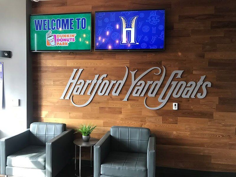 Hartford yard goats interior signage
