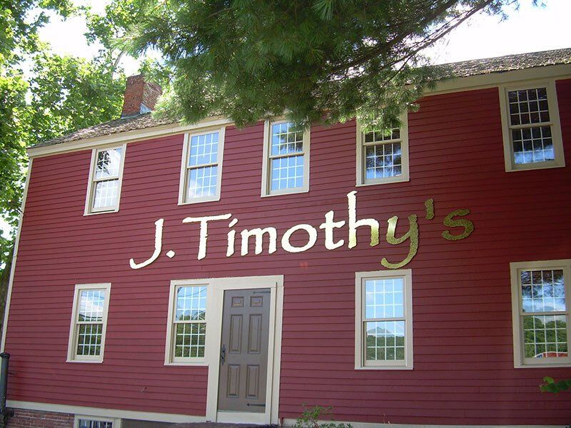 J. Timothy building sign