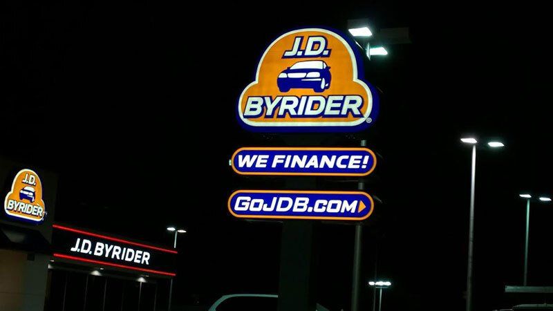 JD byrider ct ct neon and illuminated sign