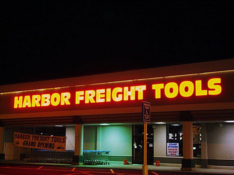 harbor freight ct neon and illuminated sign