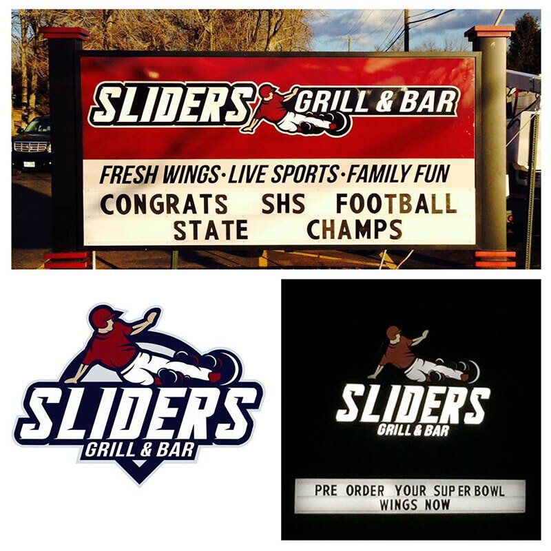 sliders outside nsignage