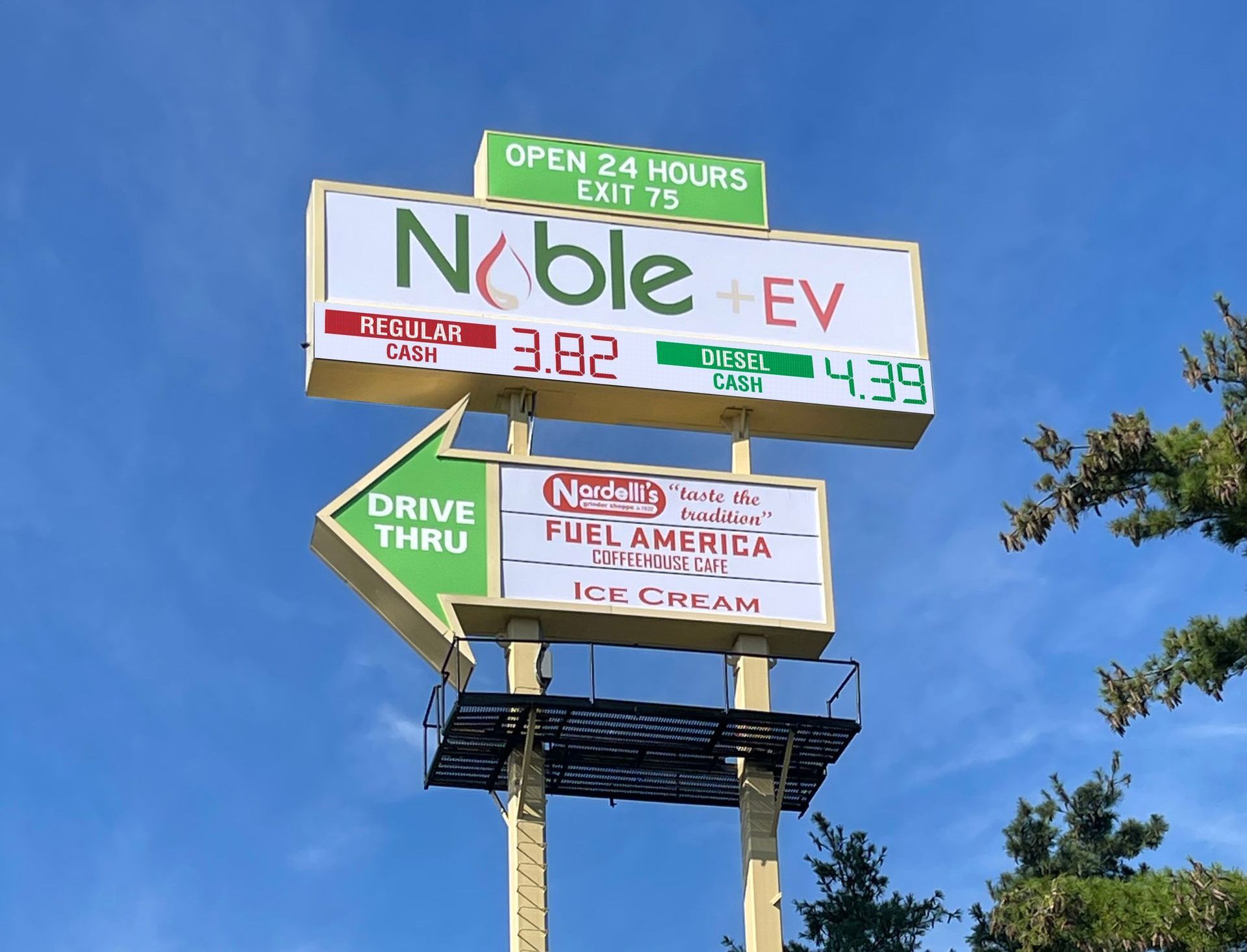 Noble Gas sign after