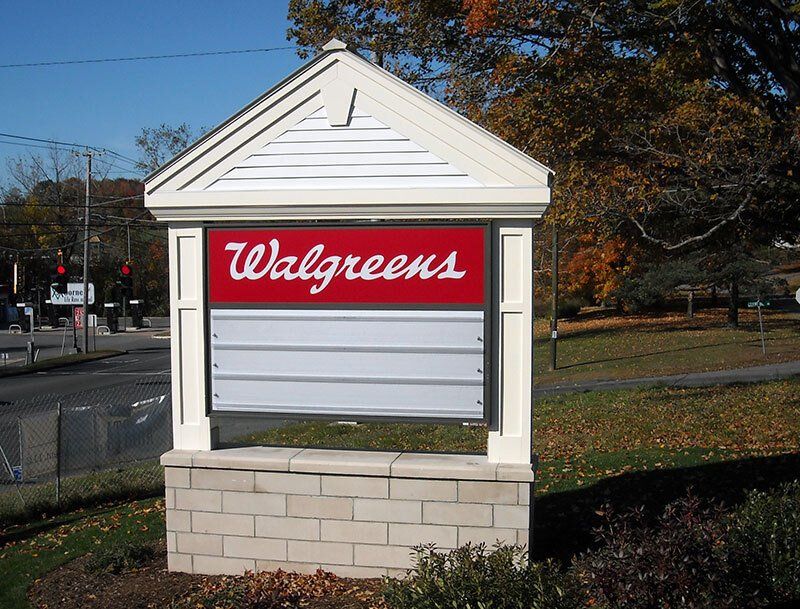walgreens monument sign ct