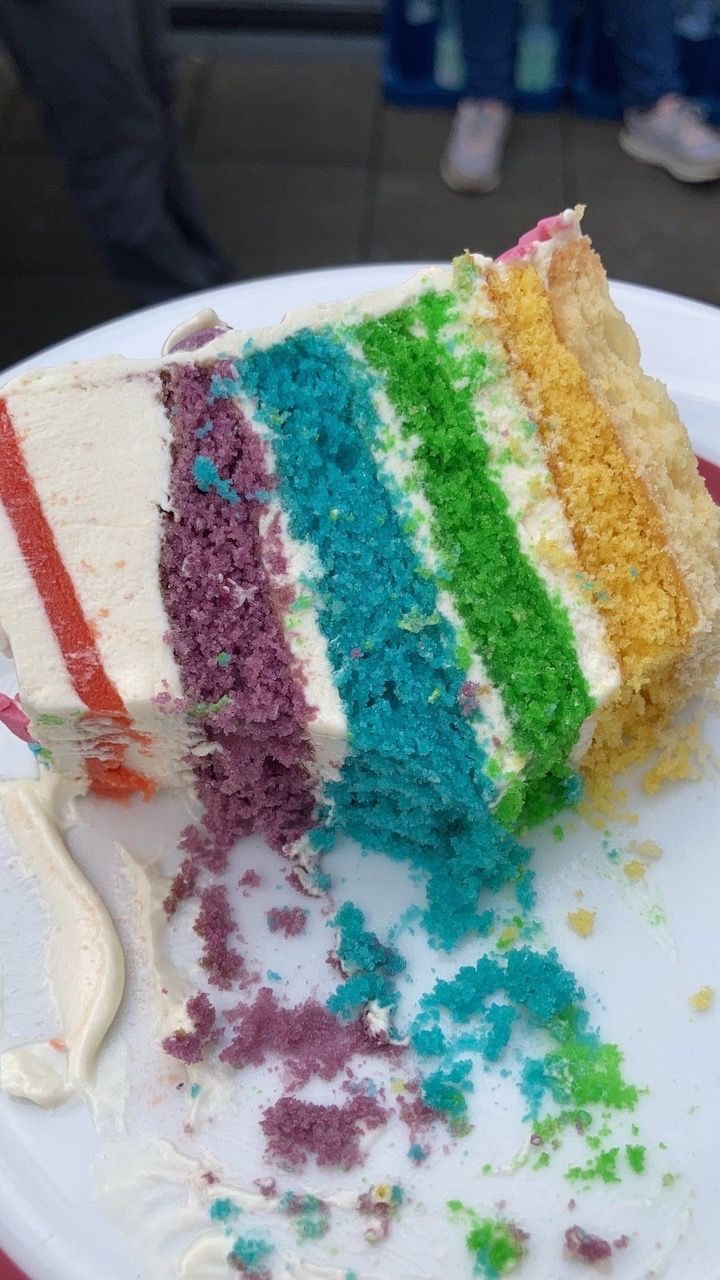 Regenbogenkuchen