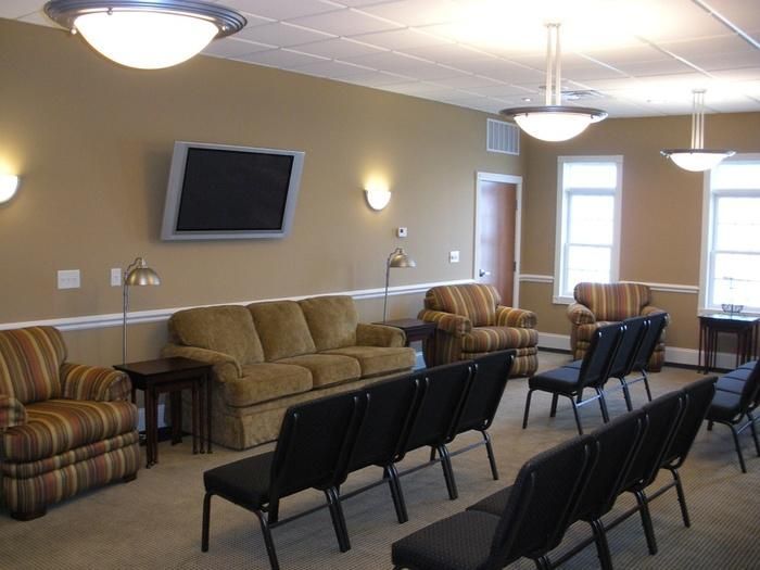 Viewing seating ares at Hearne Funeral Home Inc