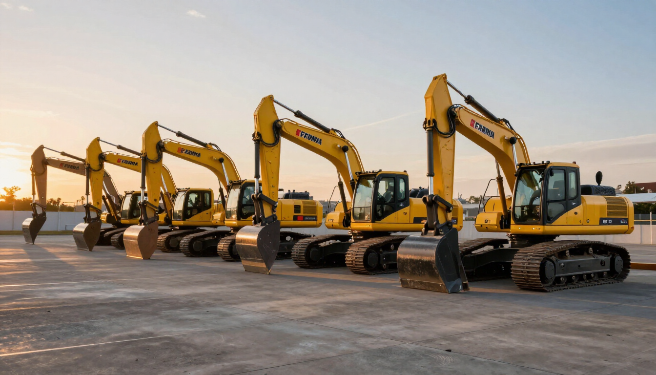 Flotilla de maquinaria pesada SELEK en Puebla