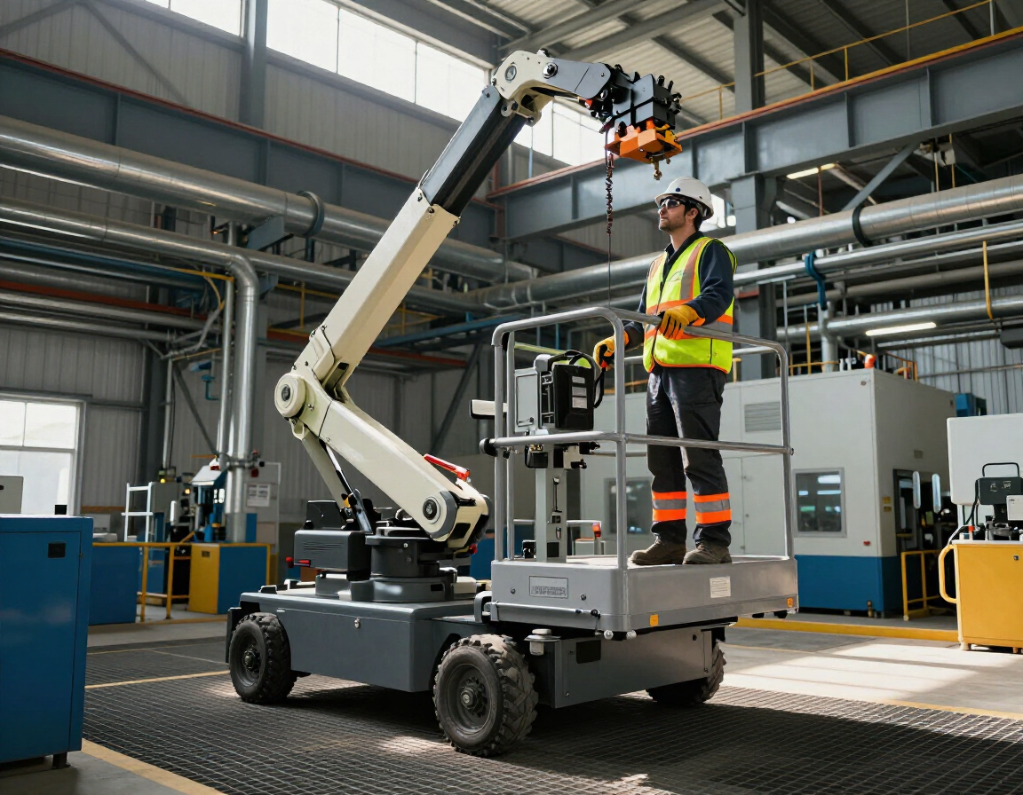 Plataforma articulada en operación