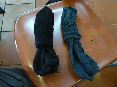 Black and Grey Socks