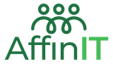 Green AffinIT logo with linked figures above the text.