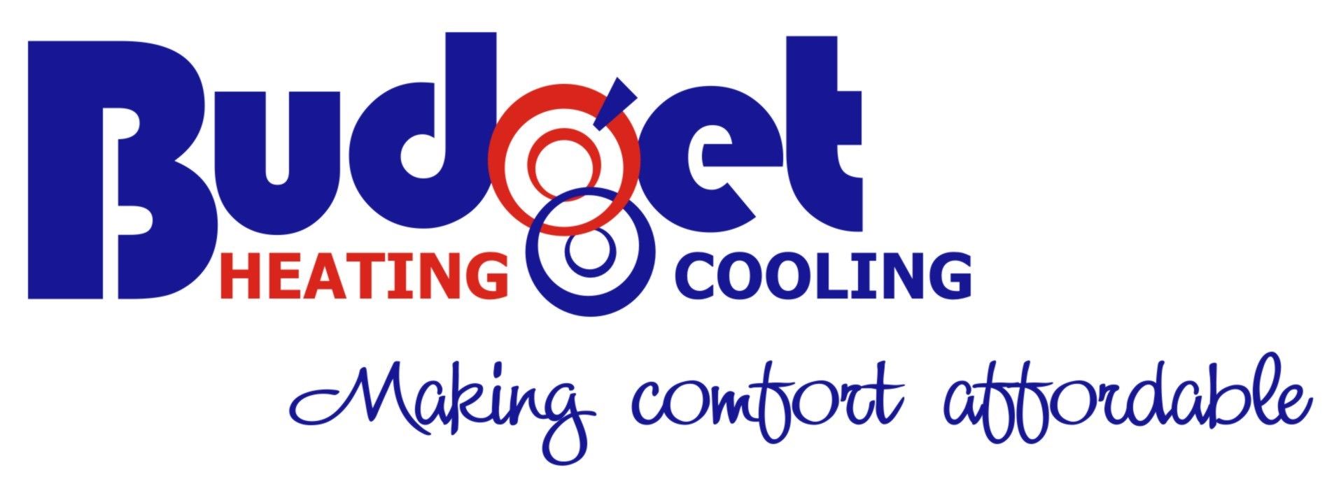 Budget Heating & Cooling Business Logo