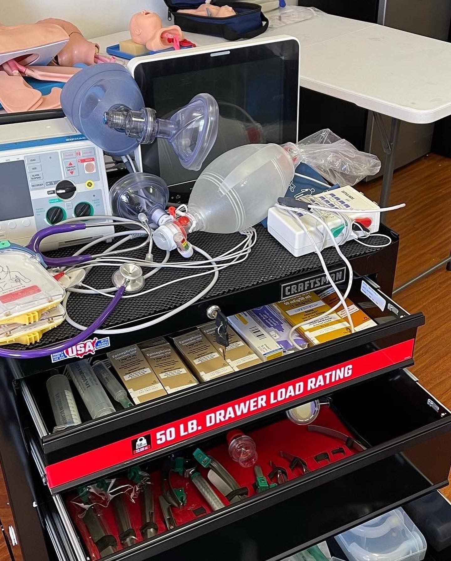 Medical Training Equipment Front View - Warner Robins, GA - TRW Medical Training LLC