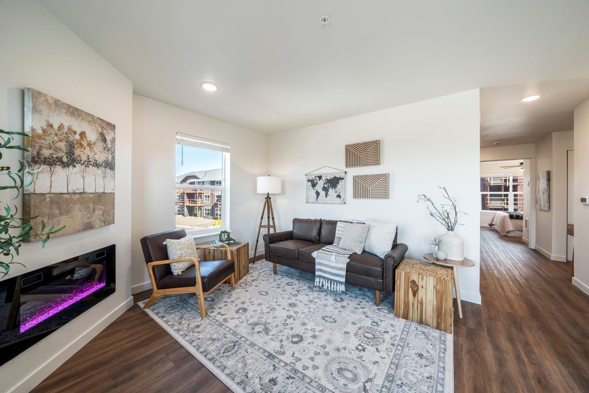 North 88 Apartments room with carpet