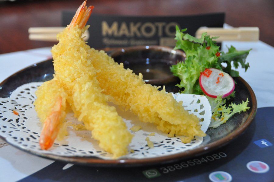 gamberi in tempura