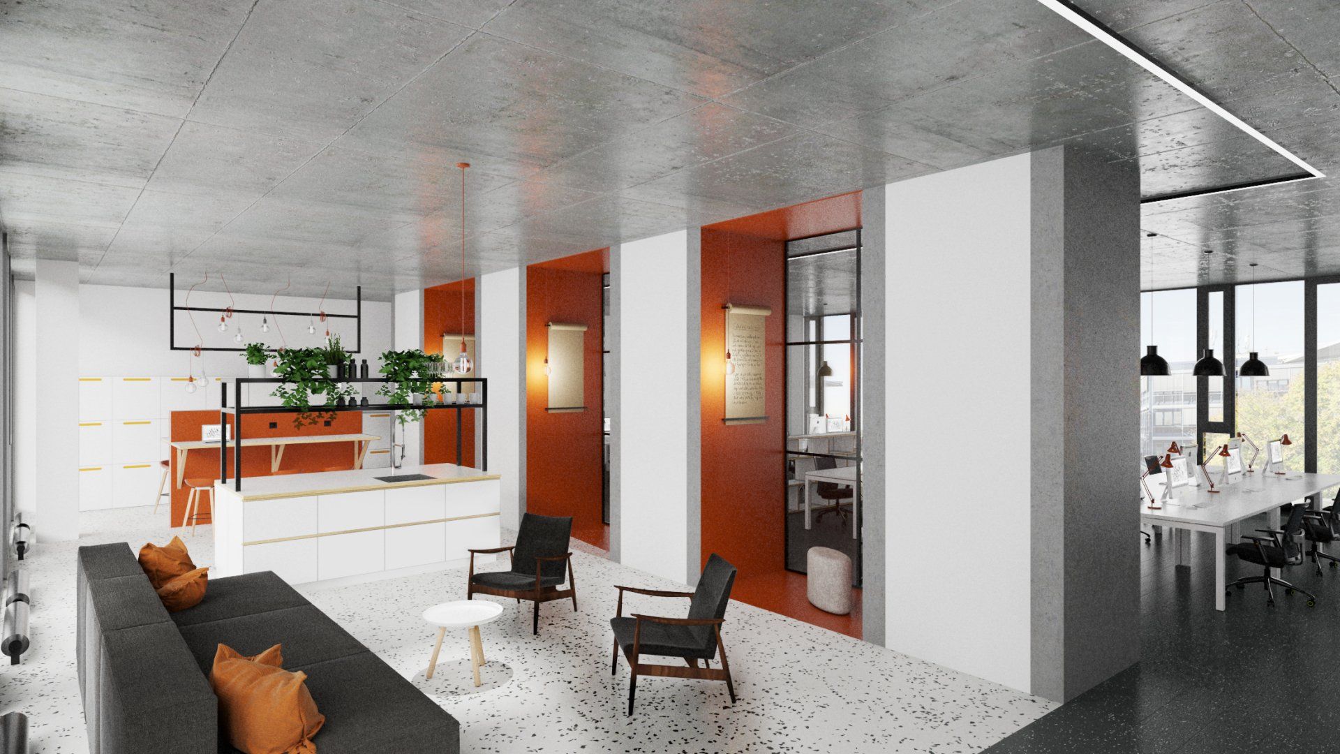 Innenarchitektur büro design umbau