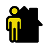Person & house icon