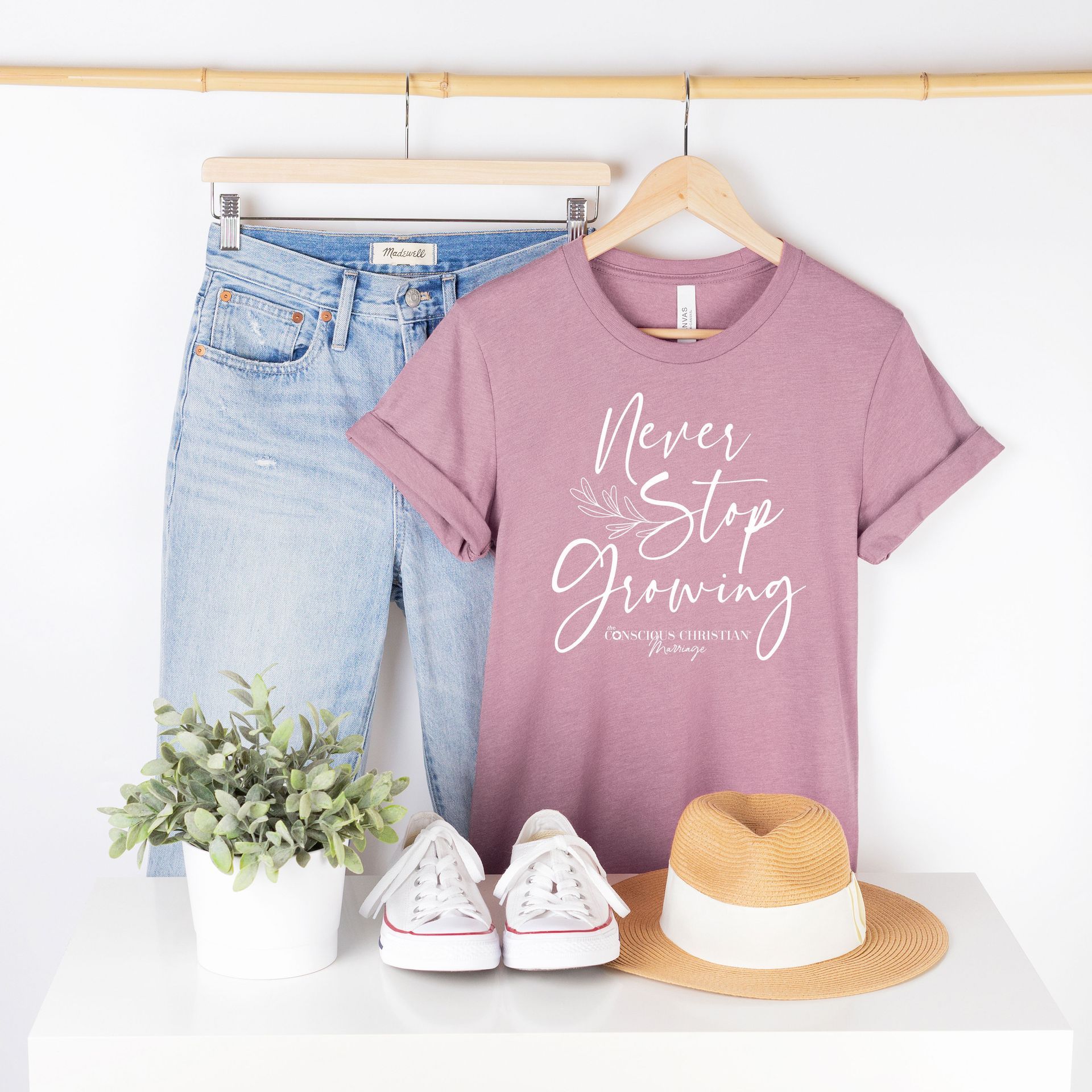 Never Stop Growing - Women's Orchid T-shirt