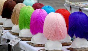 wigs in many colors
