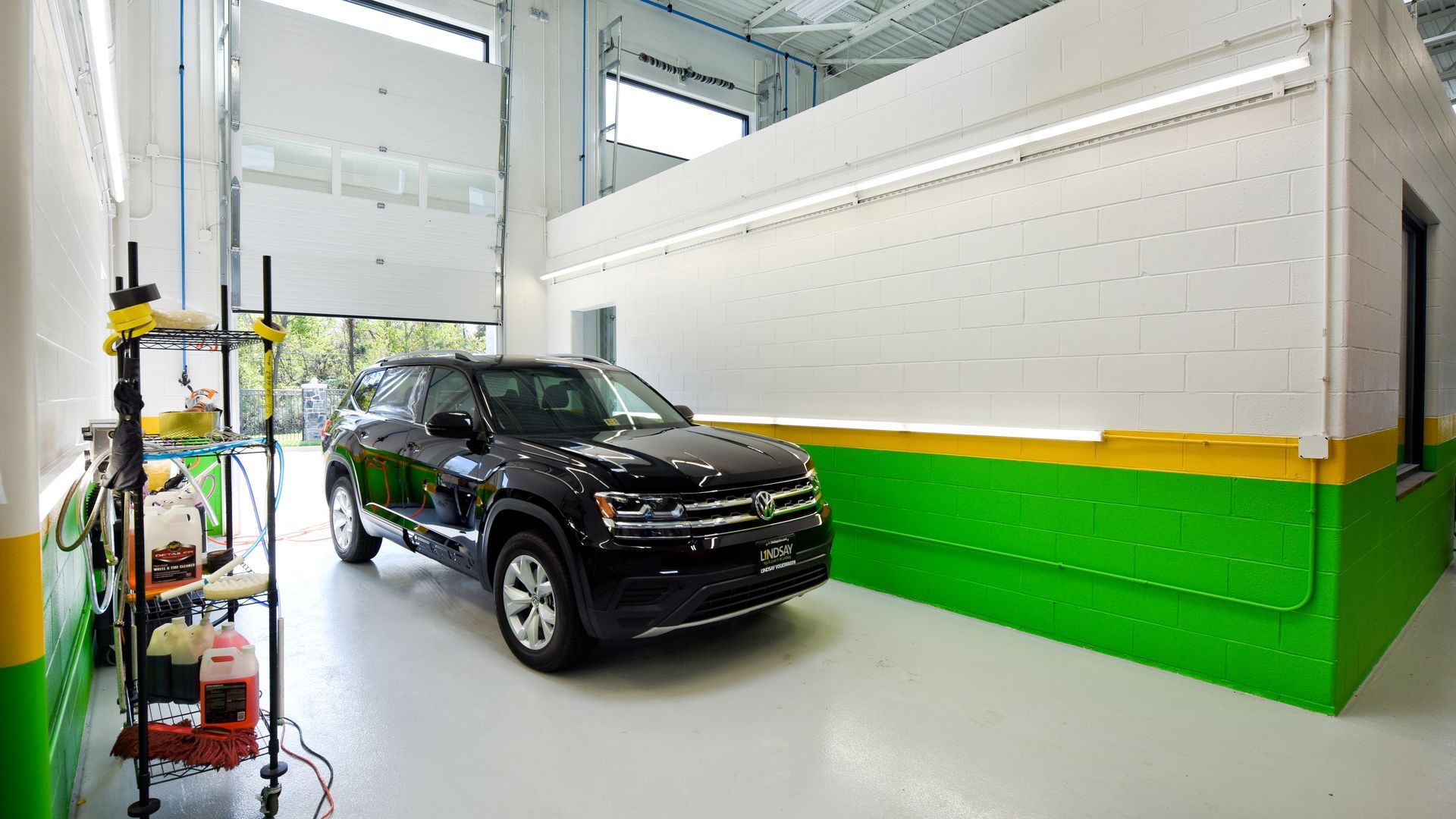 Black SUV Parked At Edge Of Repair Bay | D&V Autobody