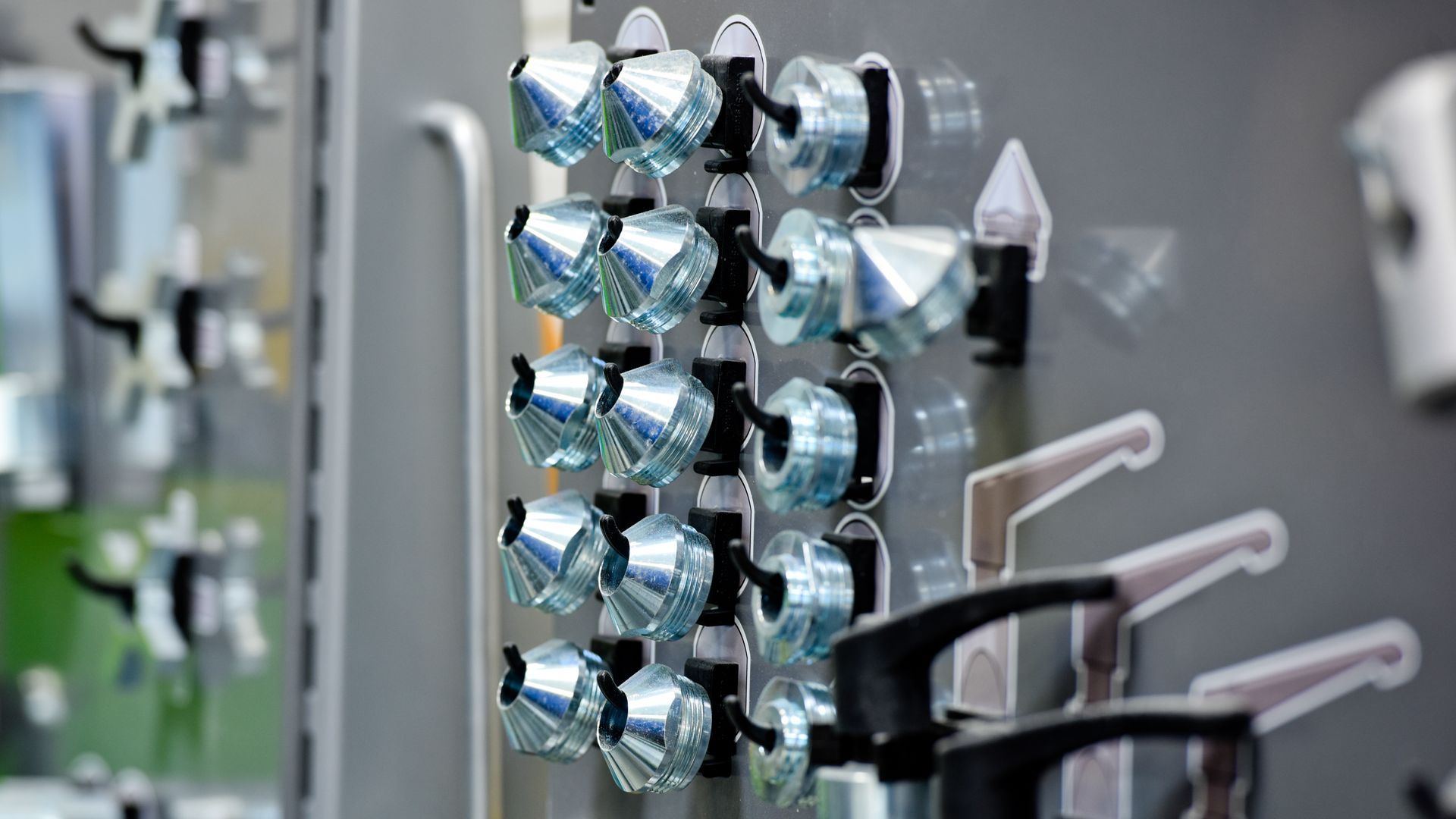 Close Up Of Automotive Parts Storage Rack | D&V Autobody Masters